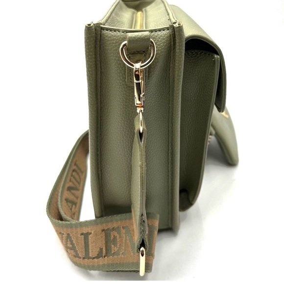 Valentino Orlandi Olive Green vegan leather 2 way bag and matching zip wallet - Picture 2 of 4